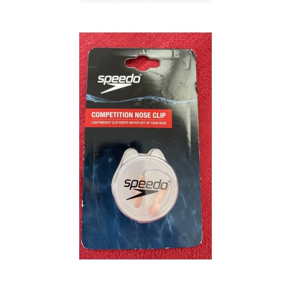 SPEEDO Competition Nose Clip with Case Made In Taiwan NOS